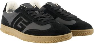 Balmain Mens Swan Sneaker Black Calfskin