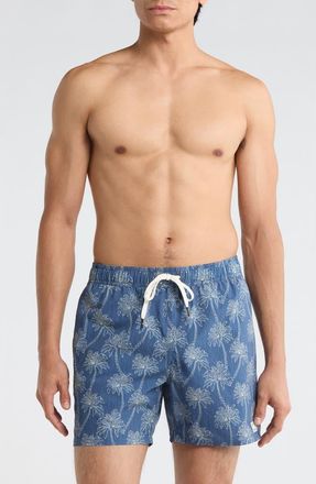 Rvca Exotica Swim Trunks in Dark Denim at Nordstrom Rack, Size Xx-Large