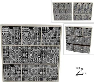 Trade Shop Trade Shop - Cofre De Columna Con 6 Cajones De Muebles De Madera Cohic