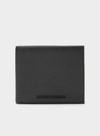 Emporio Armani Mens Grained leather wallet