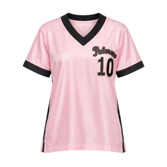 Dolce & Gabbana Zijden T-shirt - Dames - Tops - Roze - Maat: S Zijde