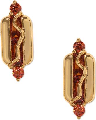 Girls Crew Hot Dog Stud Earrings in Gold at Nordstrom
