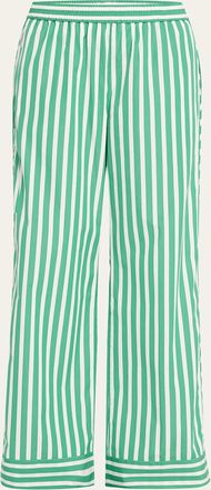 S&eacute;bline Striped Wide Leg Pajama Trousers