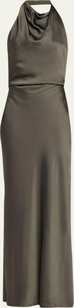 SIMKHAI Reannon Satin Halter Dress