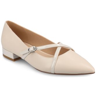 Journee Collection Women & apos;s Camby Medium and Wide Width Dress Flats