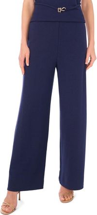 Vince Camuto Wide Leg Pull On Pants in Classic Navy at Nordstrom, Size X-Small