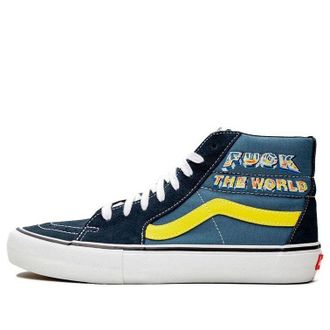 Vans Supreme x SK8-HI Fuck The World - Navy VN0A45JDSY2