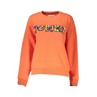 Desigual Dames, Sweatshirts & Hoodies, Oranje, Maat: 2XL Katoen