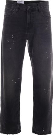 Carhartt Work in Progress Black Landon Tapered Denim Jeans