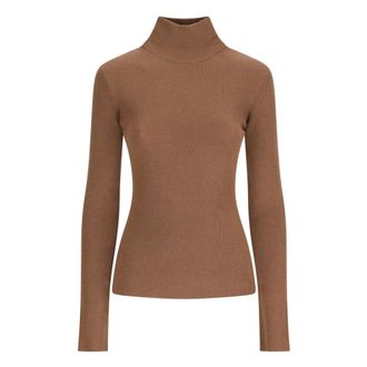Max Mara Mxscavallo Turtleneck-trui - Dames - Truien - Bruin - Maat: L Wol