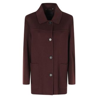 Max Mara Dames, Mantels, Rood, Maat: S Wol