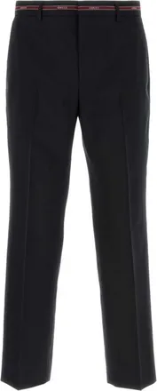 Gucci Dark Blue Selvedge Detail Pants