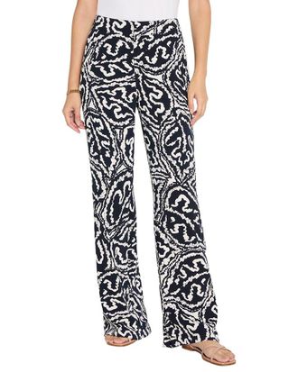 Nic+Zoe NIC+ZOE Indigo Leaf Eliot Wide-Leg Pant