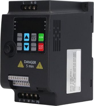 OEM Inversor De Frecuencia De 0,75 Kw, Controlador De Motor, Inversor Monof&aacute;sico, Entrada De 220 V Ca, 3 Salidas De 0-220 V Ca