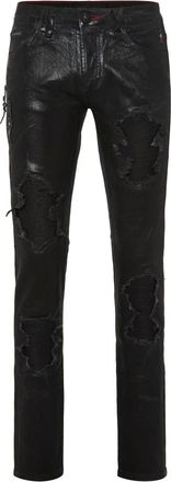 Philipp Plein Heren, Jeans, Zwart, Maat: W31 Denim