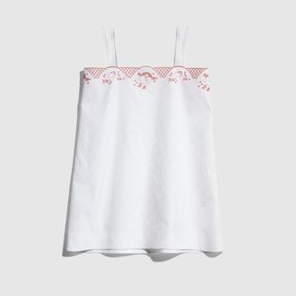 Gucci Kids - GG Cotton Jacquard Dress, White
