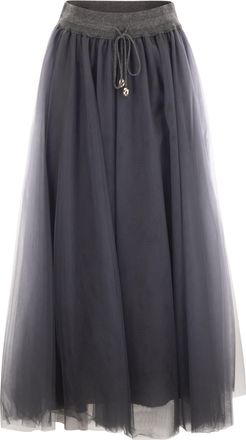 Fabiana Filippi Tulle Midi Skirt