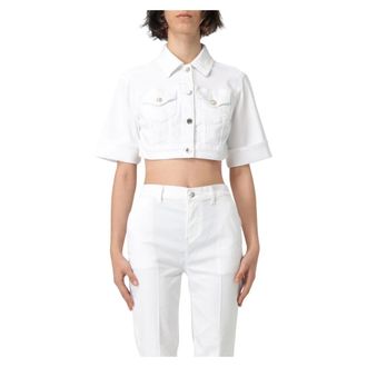 Liu Jo Dames, Jassen, Wit, Maat: L Denim