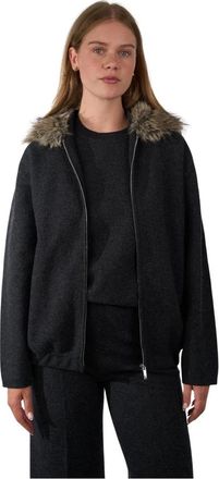 Semicouture Truien - Dames - Zomerjassen - Grijs - XS - Wol - Jassen