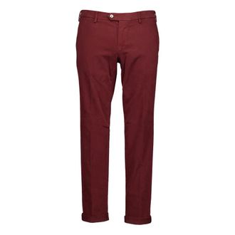 Mason's New York Chino - Heren - Broeken - Rood - Maat: S Katoen