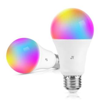 Jonathan Y Designs Smart A19 Dimmable Light Bulb - Dimmable Color Changing LED; Compatible with Alexa and Google Home Assistant, No Hub Required in White at