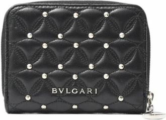 Bulgari Pre-owned Wallets, female, Black, Size: ONE SIZE Pre-owned Leather wallets