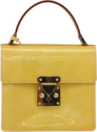 Louis Vuitton Spring Street Nm Handbag Patent Leather Yellow Patent_Leather Handbag (Pre-Owned)
