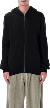 Rick Owens Gimp Hoodie - Heren - Vesten met rits - Zwart - S - Katoen - Hoodies & sweatvesten