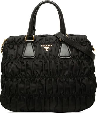 Prada Pre-owned Prada Tessuto Gaufre Satchel Ladies CTYB12Q8GFLFXBT6