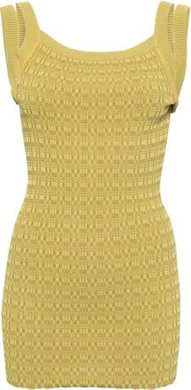 Muller Of Yoshiokubo intarsia-knit tank top - women - Rayon/Nylon - 38 - Green