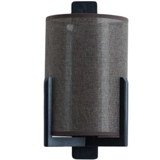 Light & Living Lampada da parete - Litto - nero - legno - E27 - - Light&living