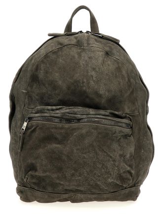 Giorgio Brato Gray Lamb Leather Mens Backpack