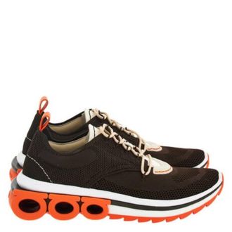 Ferragamo Nima Knit Gancini Low-Top Sneakers, Size 9