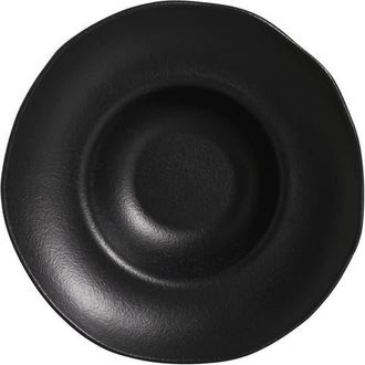 Porto Brasil Deep Rim Plate Set of 4 in Matte Black at Nordstrom