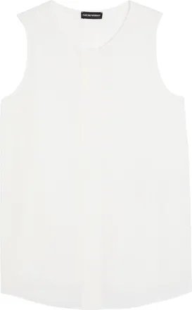 Emporio Armani Crepe top - White - 46 (UK14 / L)