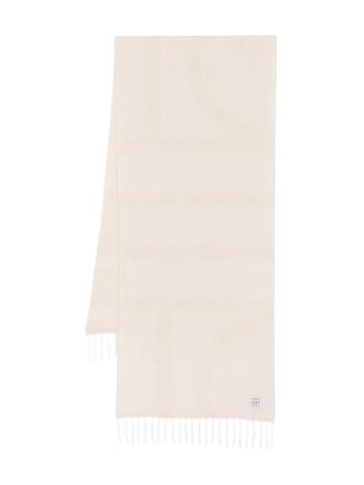 Toteme monogram jacquard scarf - Neutrals