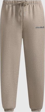 Mani&egrave;re De Voir JS005 Regular Fit Cuffed Sweatpants in Taupe at Nordstrom, Size Xx-Large