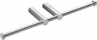 Cosmic 2260357 Logic Portarrollos Doble Sin Tapa (28x8cm) Inox Mate - Ref: Wjc226a0057003 - Cosmic