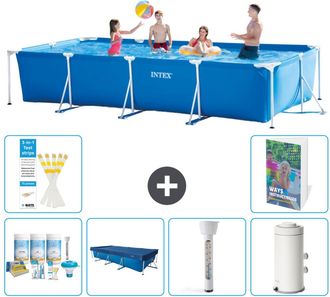 Intex Piscina Con Estructura Rectangular - 450x220x84 Cm - 7-piezas S63
