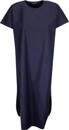 Sofie D'Hoore Crew Neck S/Sl Dress With Curved Hem