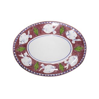Arcucci poiseidone edge. oval tray 43 cm