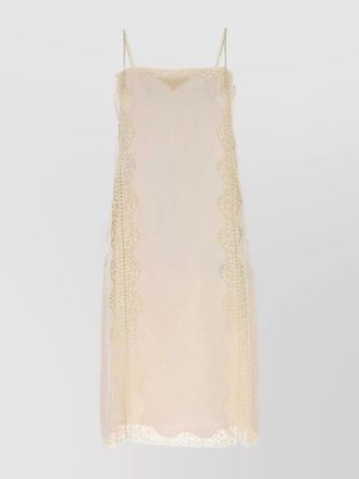 Prada linen knee-length dress