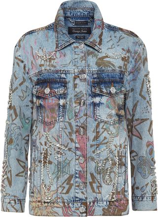 Philipp Plein Denim Jack Monogram