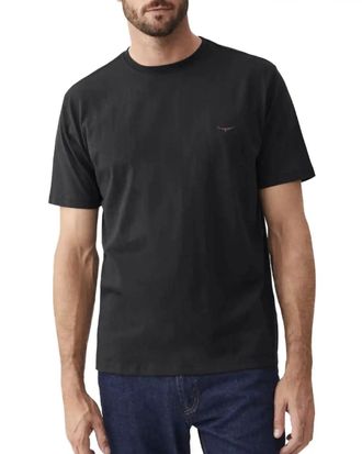 R.M. Williams Mens Parson T-Shirt (UK, Alpha, M, Regular, Regular, Black)