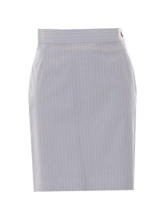 Vivienne Westwood Tailored Mini Skirt with Subtle Pinstripe Pattern