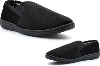 Generic Mens Carpet Slippers Size 11 Carpet Slipper Size 10 Mens Slip On Slipper Slip On Slippers Sizes 8-12 Black 11 UK