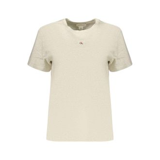 Calvin Klein Grijze Katoenen Dames T-Shirt