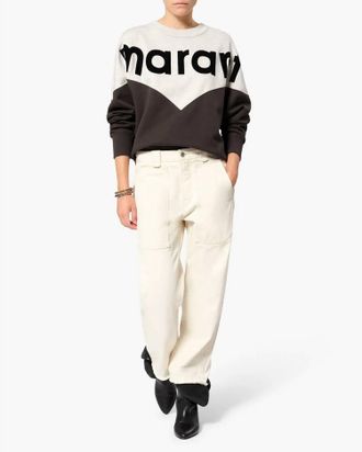 Isabel Marant Houston Sweatshirt In Fade Black