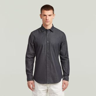 G-Star Clean Slim Shirt - Donkerblauw - Heren