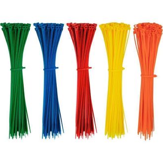 OEM 500 Bridas De Pl&aacute;stico De Colores De 200 Mm X 2,8 Mm, Autoblocantes, De Nailon, Para La Gesti&oacute;n De Cables El&eacute;ctricos En El Jard&iacute;n - Crezuo